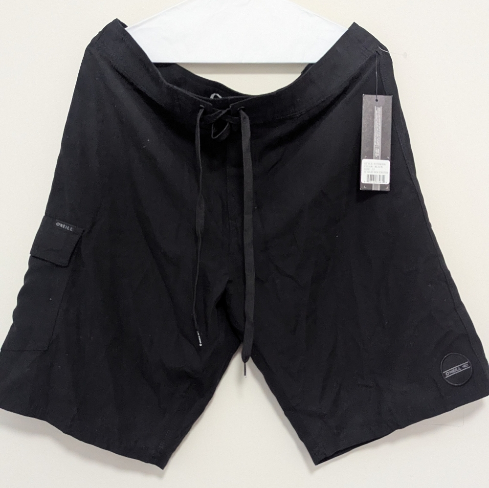 NWT O'Neill Black Board Shorts - Size 32